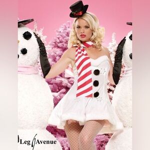 Leg Avenue Miss Winter Wonderland  Snowman Costume Size M/L